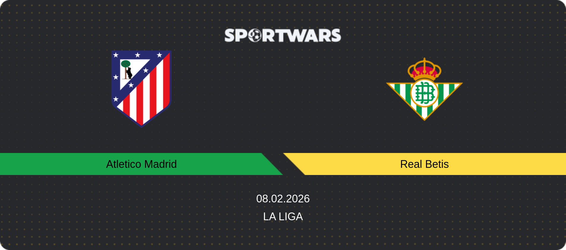 Match prediction Atletico Madrid — Real Betis, La Liga, 08.02.2026