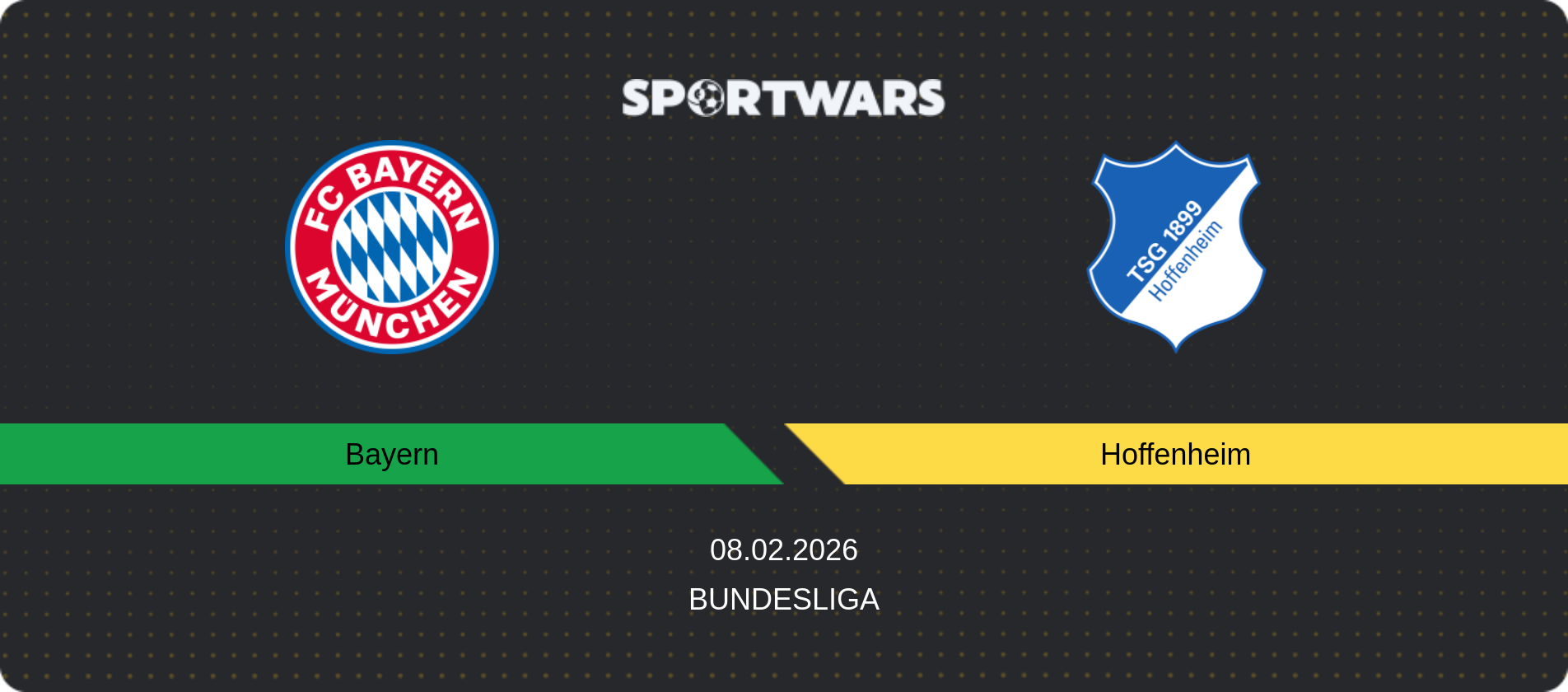Match prediction Bayern — Hoffenheim, Bundesliga, 08.02.2026
