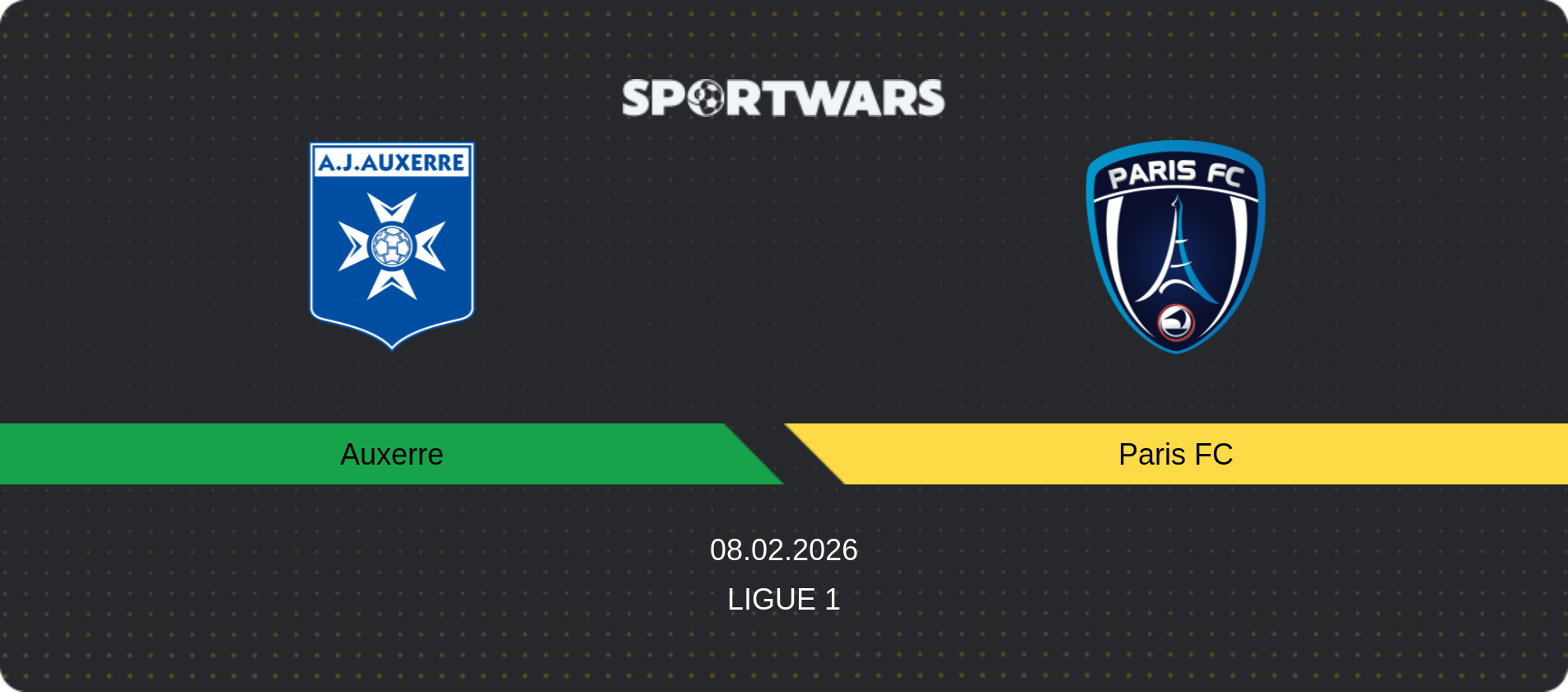 Match prediction Auxerre — Paris FC, Ligue 1, 08.02.2026