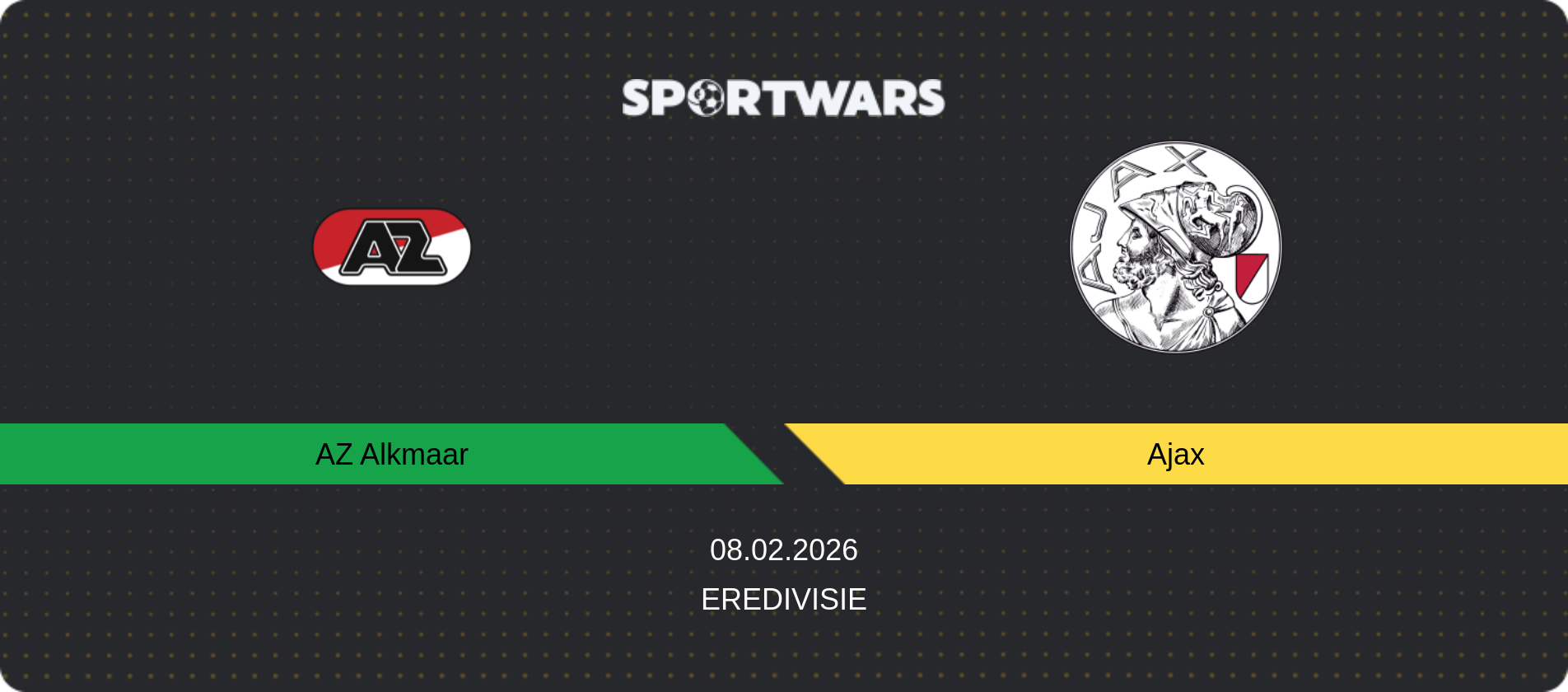 Match prediction AZ Alkmaar — Ajax, Eredivisie, 08.02.2026