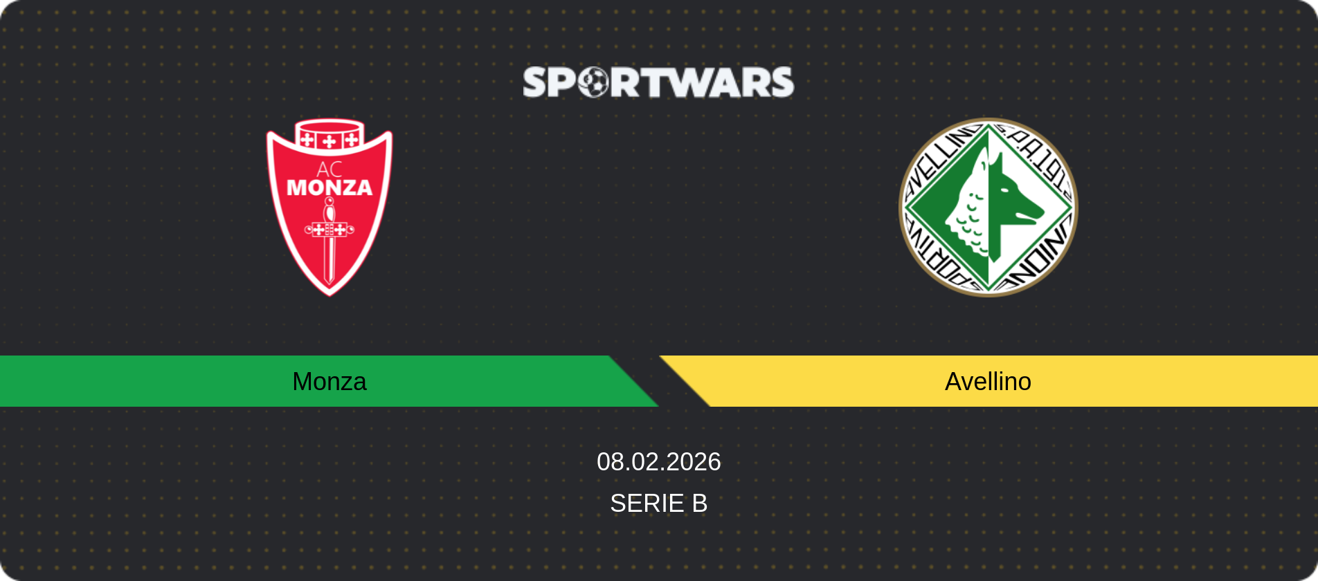 Match prediction Monza — Avellino, Serie B, 08.02.2026