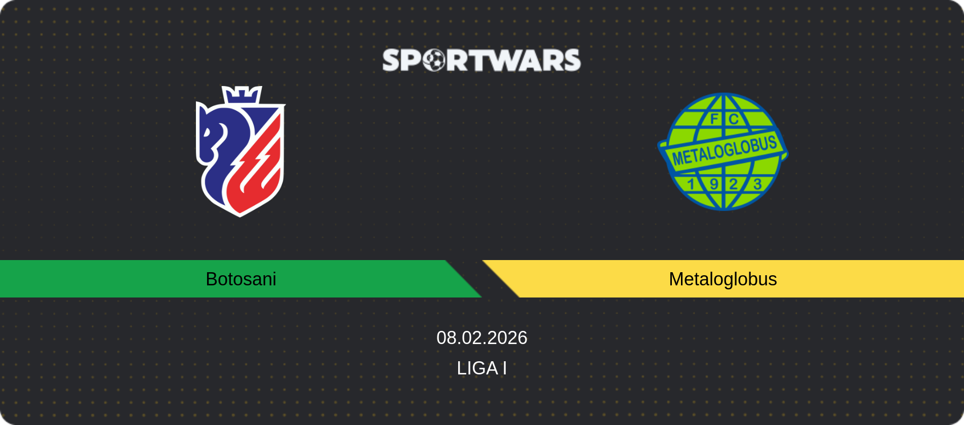Match prediction Botosani — Metaloglobus, Liga I, 08.02.2026