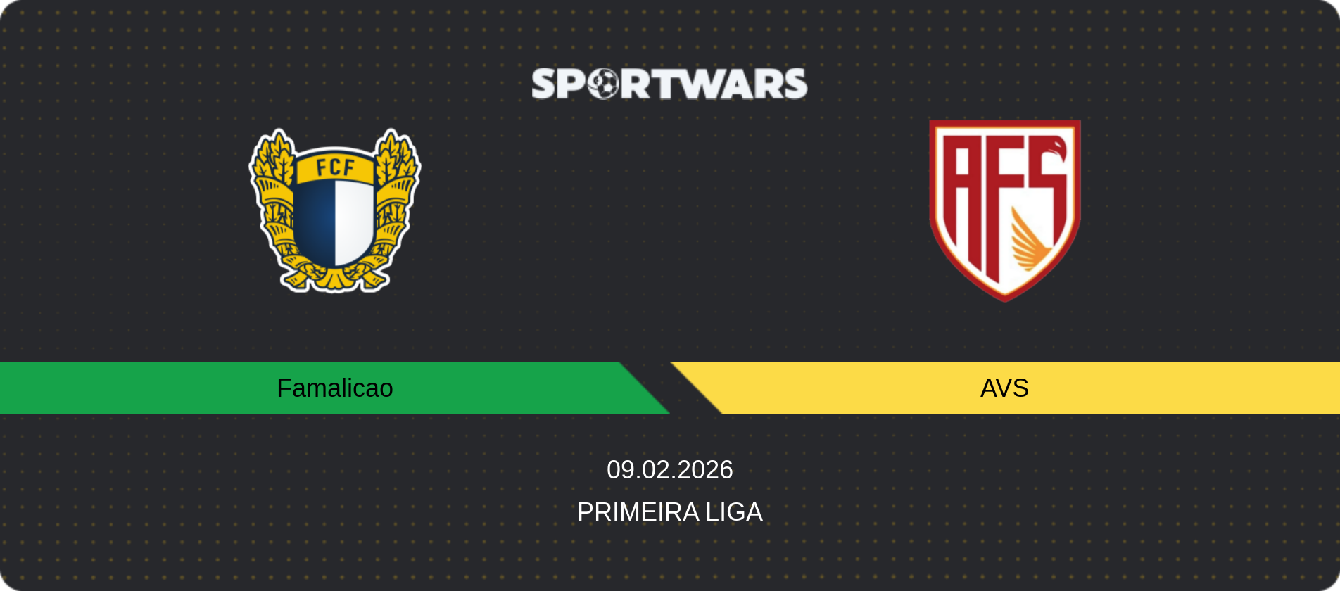 Match prediction Famalicao — AVS, Primeira Liga, 09.02.2026