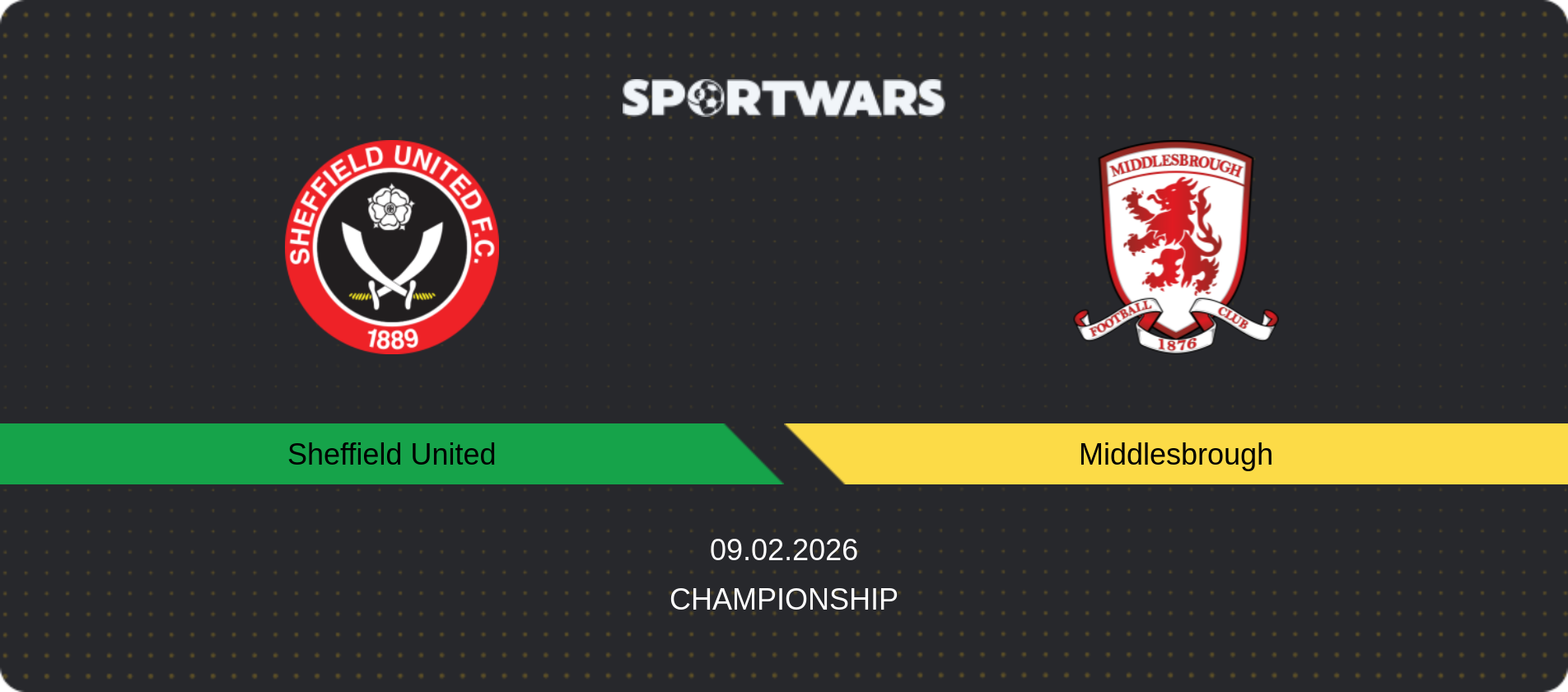 Match prediction Sheffield United — Middlesbrough, Championship, 09.02.2026