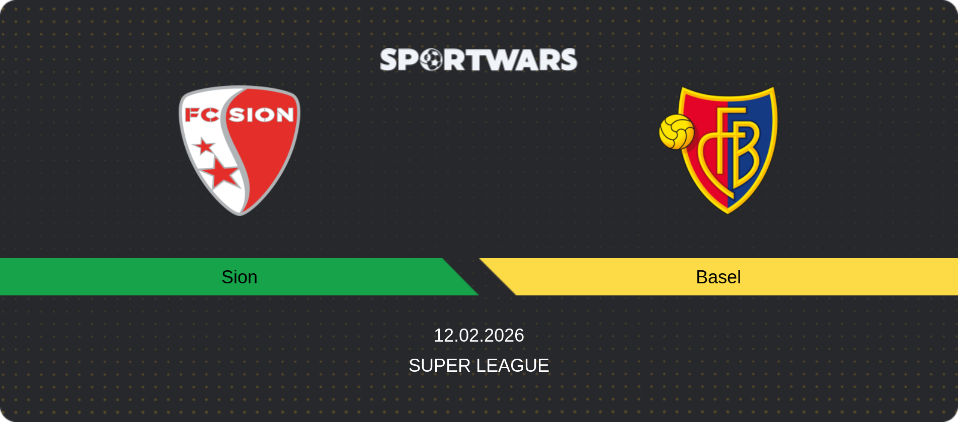 Match prediction Sion — Basel, Super League, 12.02.2026