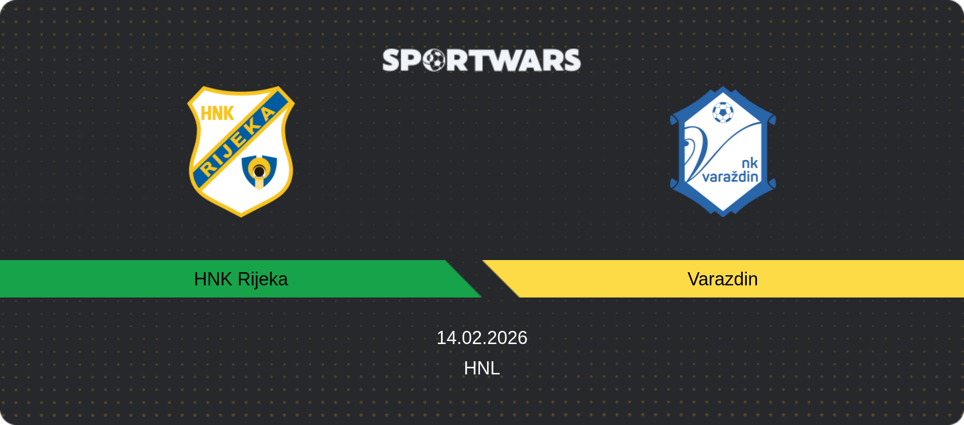 Match prediction HNK Rijeka — Varazdin, HNL, 14.02.2026