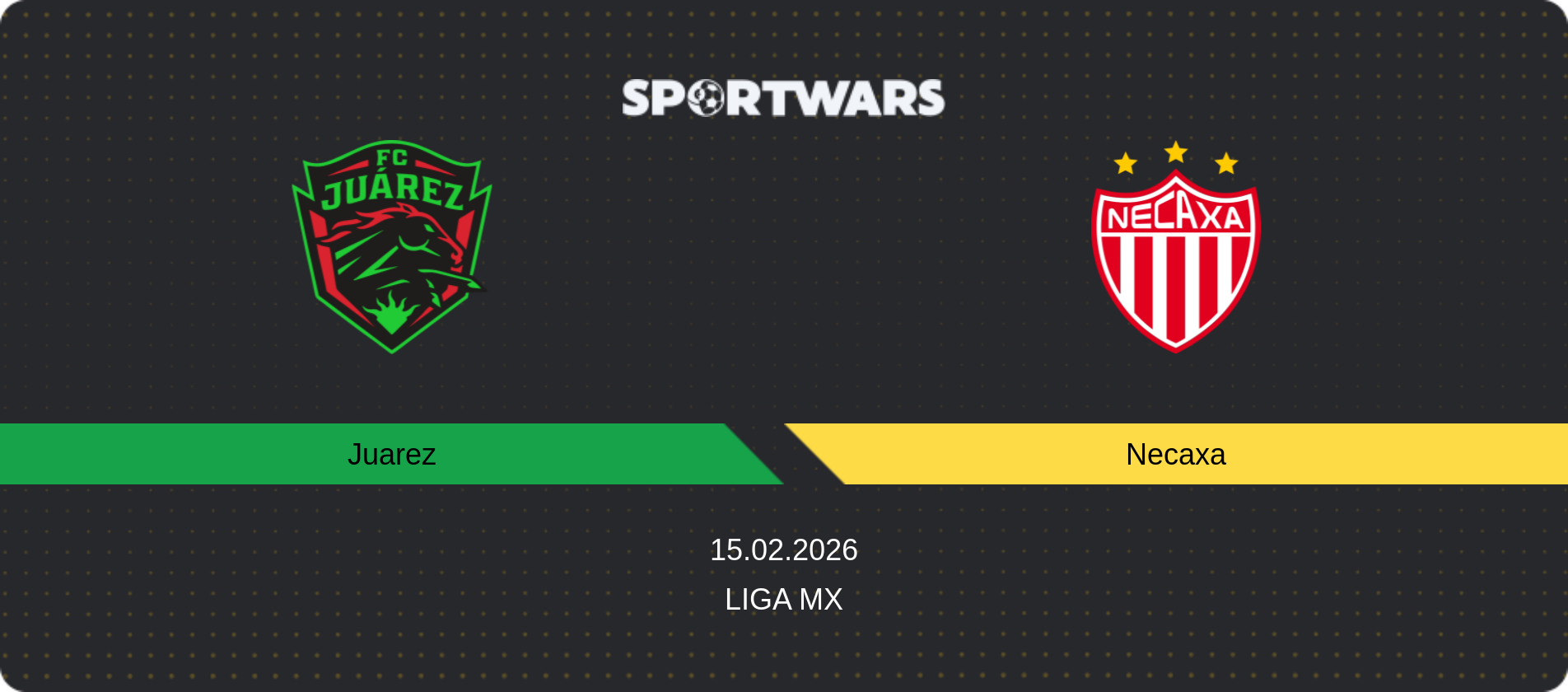 Match prediction Juarez — Necaxa, Liga MX, 15.02.2026