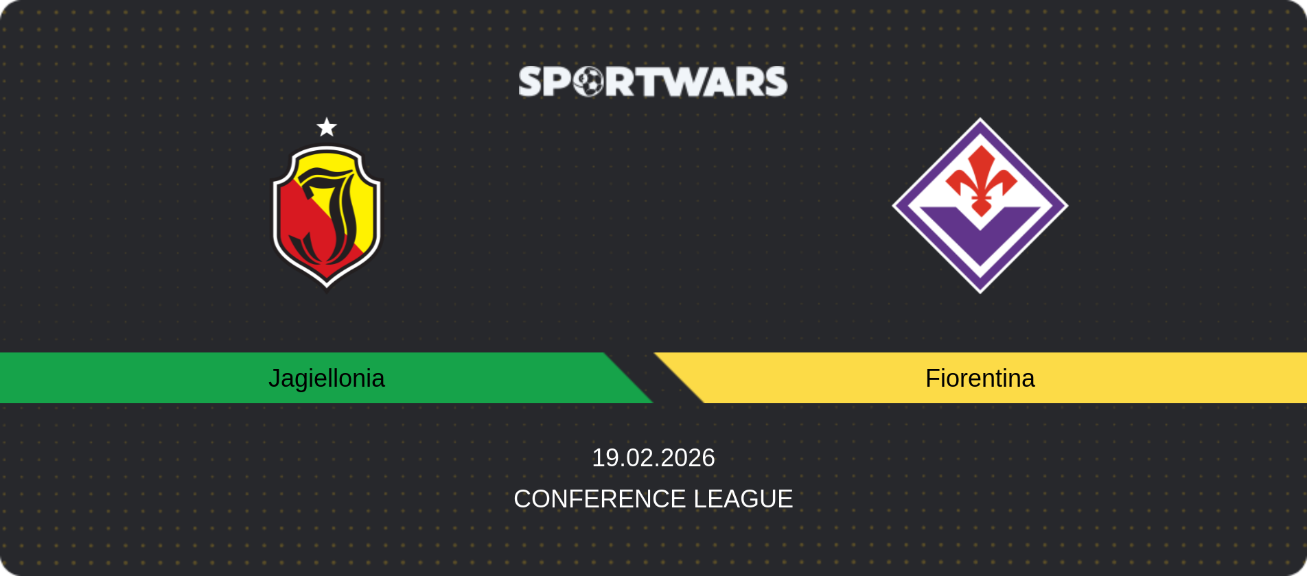 Match prediction Jagiellonia — Fiorentina, Conference League, 19.02.2026