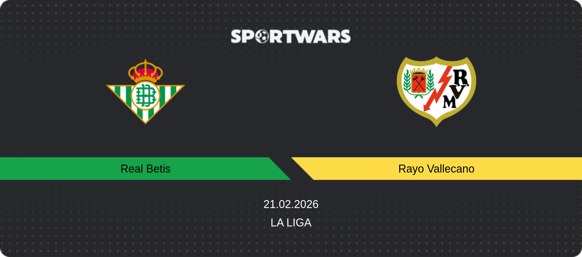 Match prediction Real Betis — Rayo Vallecano, La Liga, 21.02.2026