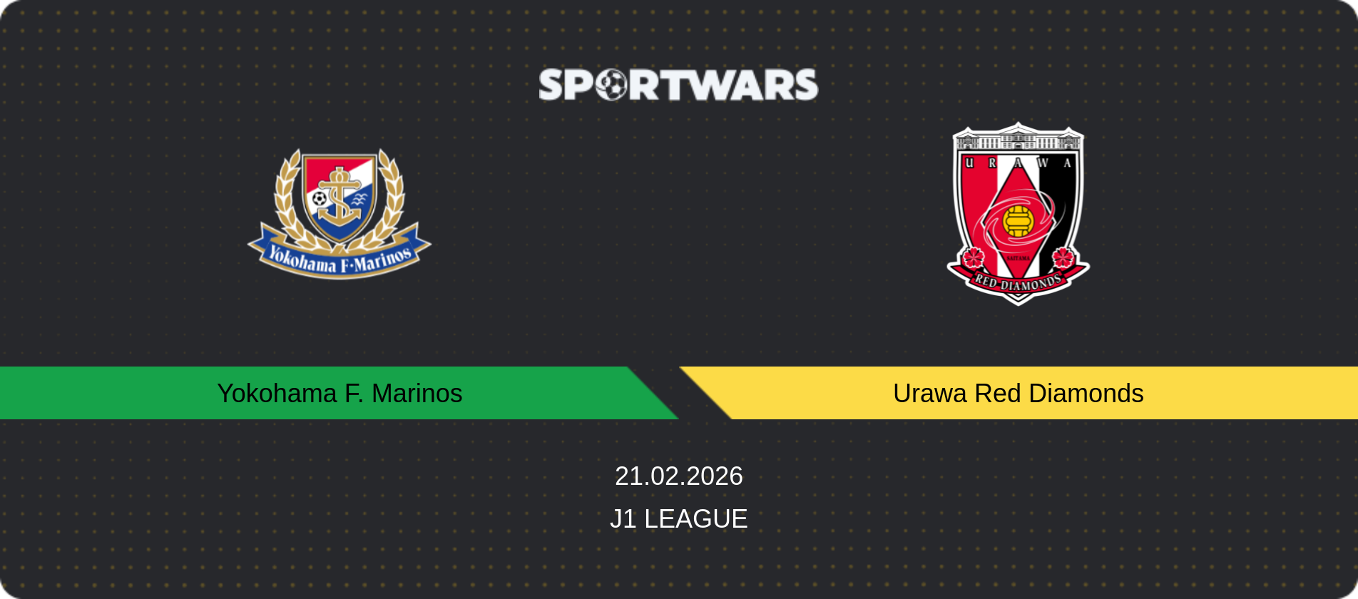 Match prediction Yokohama F. Marinos — Urawa Red Diamonds, J1 League, 21.02.2026