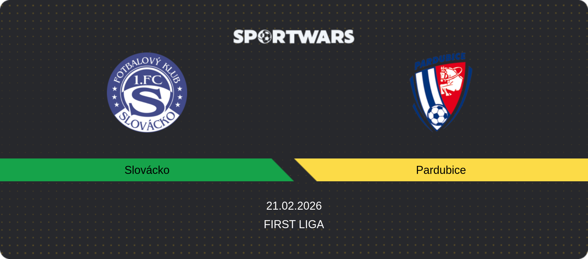 Match prediction Slovácko — Pardubice, First Liga, 21.02.2026