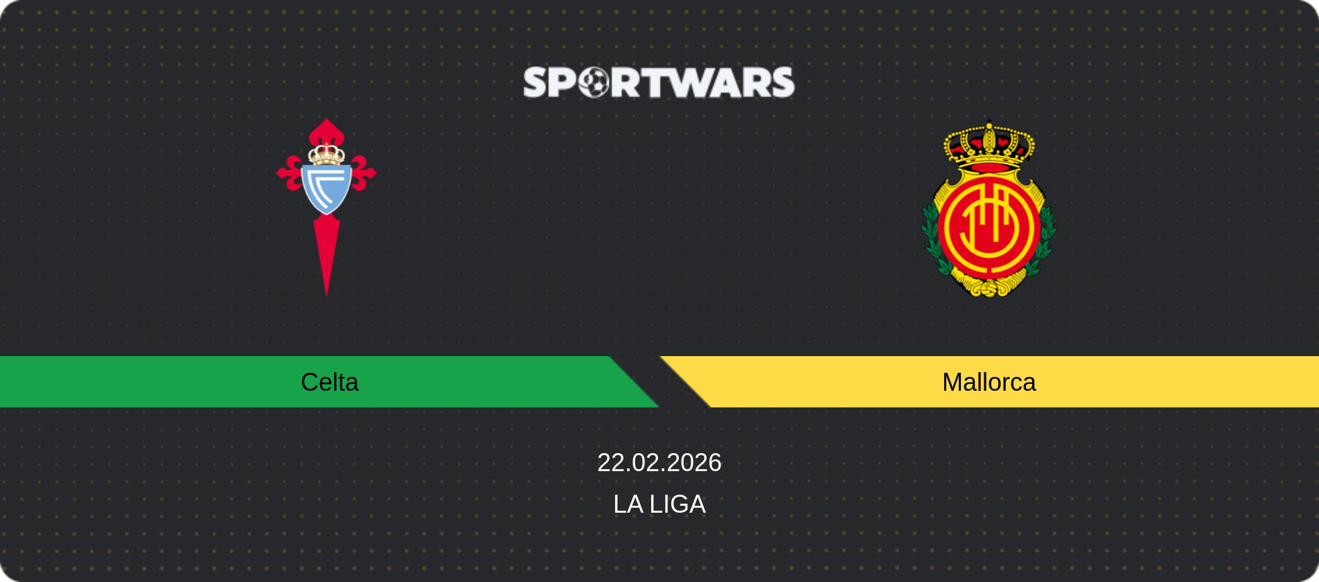 Match prediction Celta — Mallorca, La Liga, 22.02.2026
