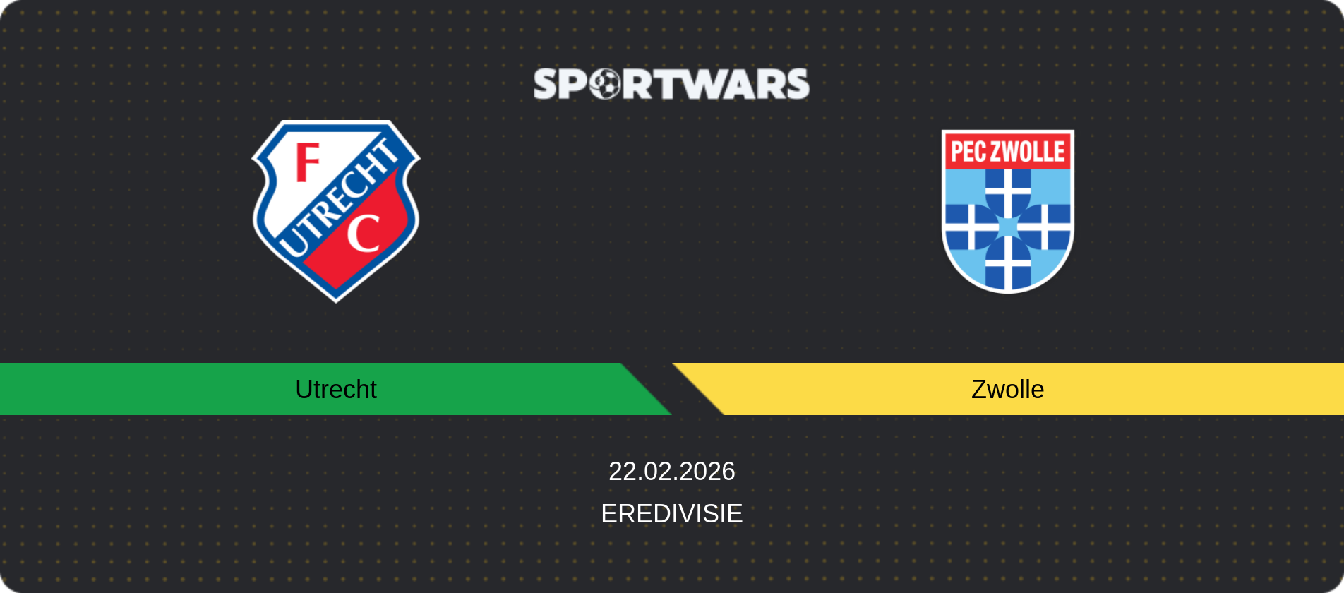 Match prediction Utrecht — Zwolle, Eredivisie, 22.02.2026