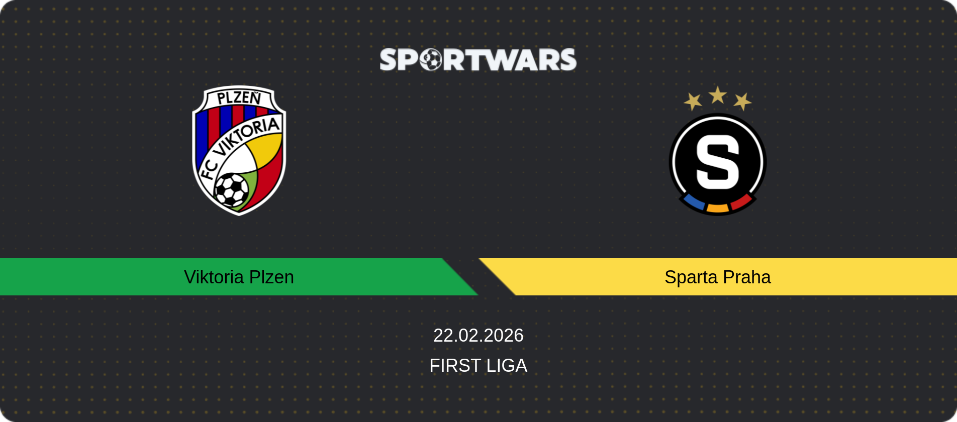 Match prediction Viktoria Plzen — Sparta Praha, First Liga, 22.02.2026