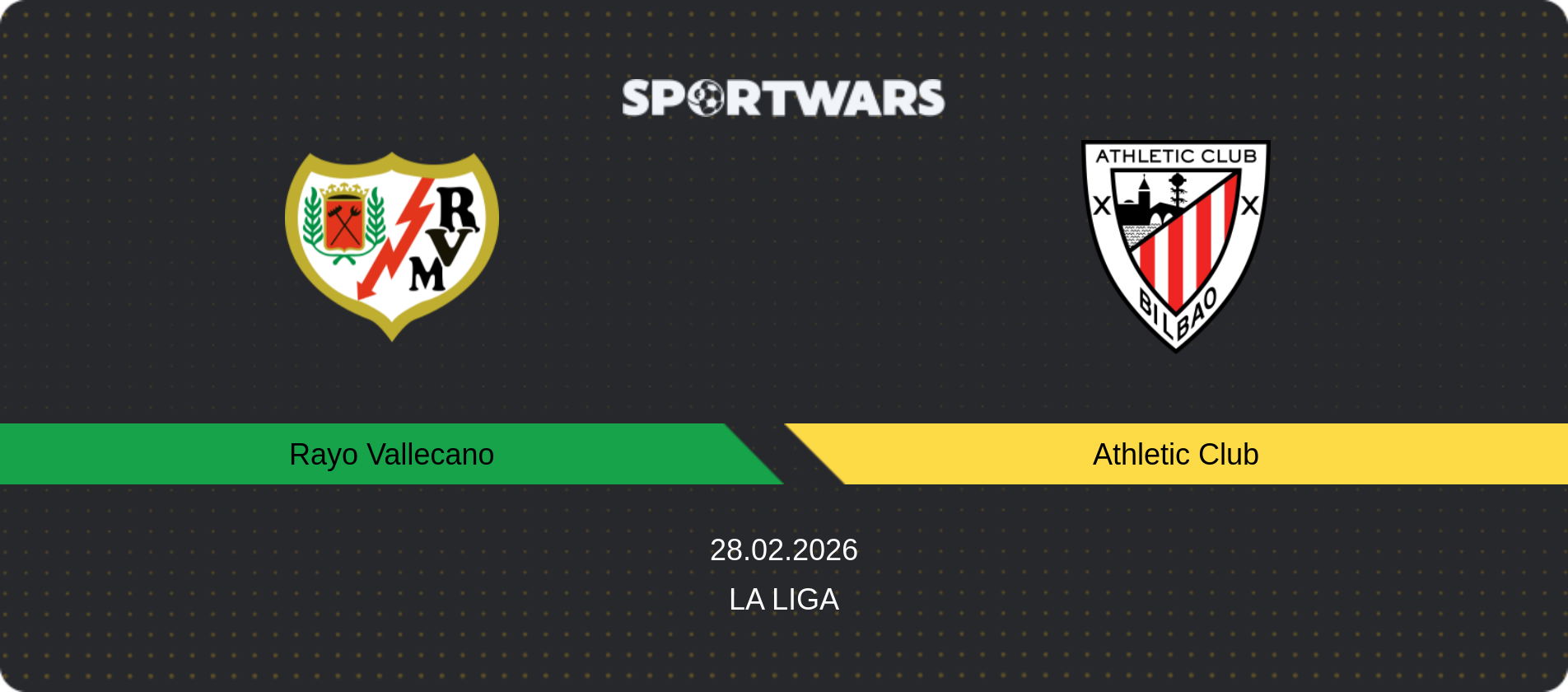 Match prediction Rayo Vallecano — Athletic Club, La Liga, 28.02.2026