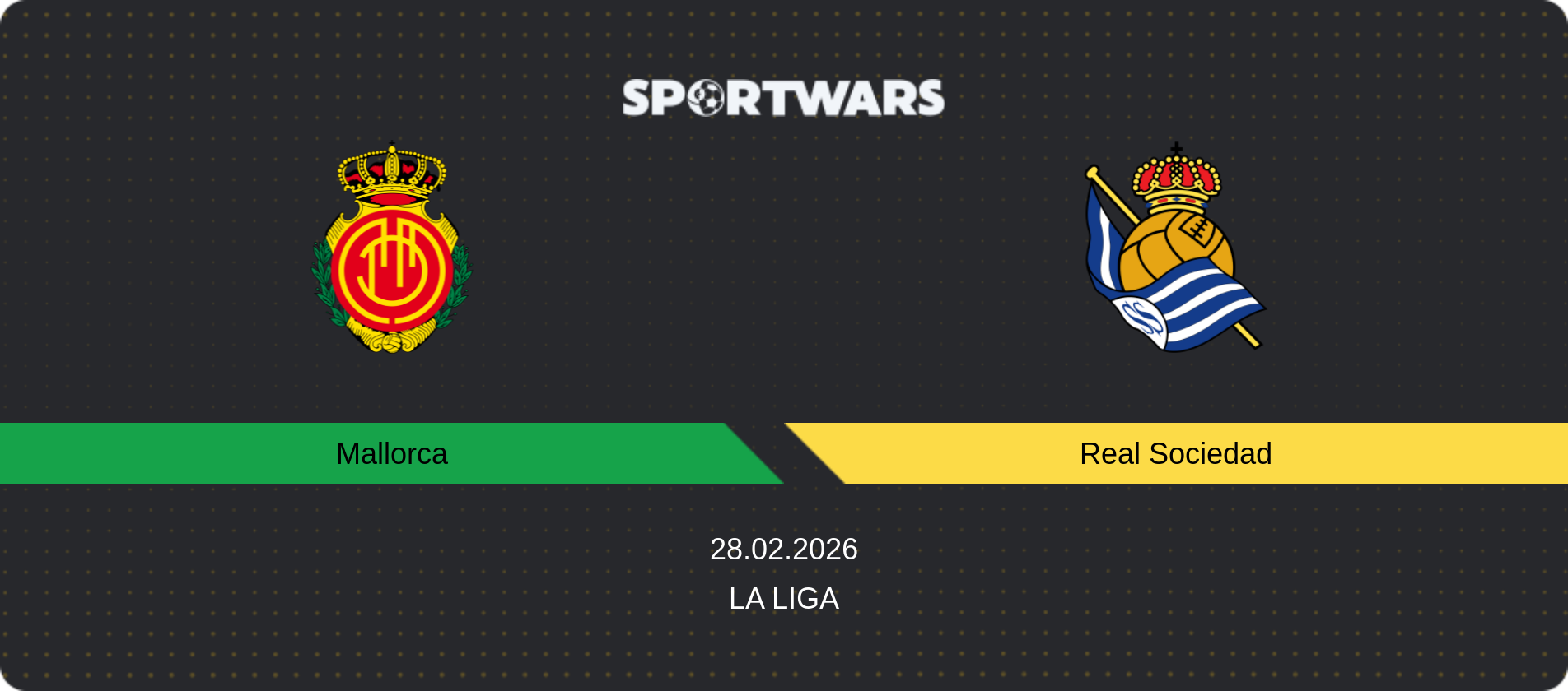 Match prediction Mallorca — Real Sociedad, La Liga, 28.02.2026
