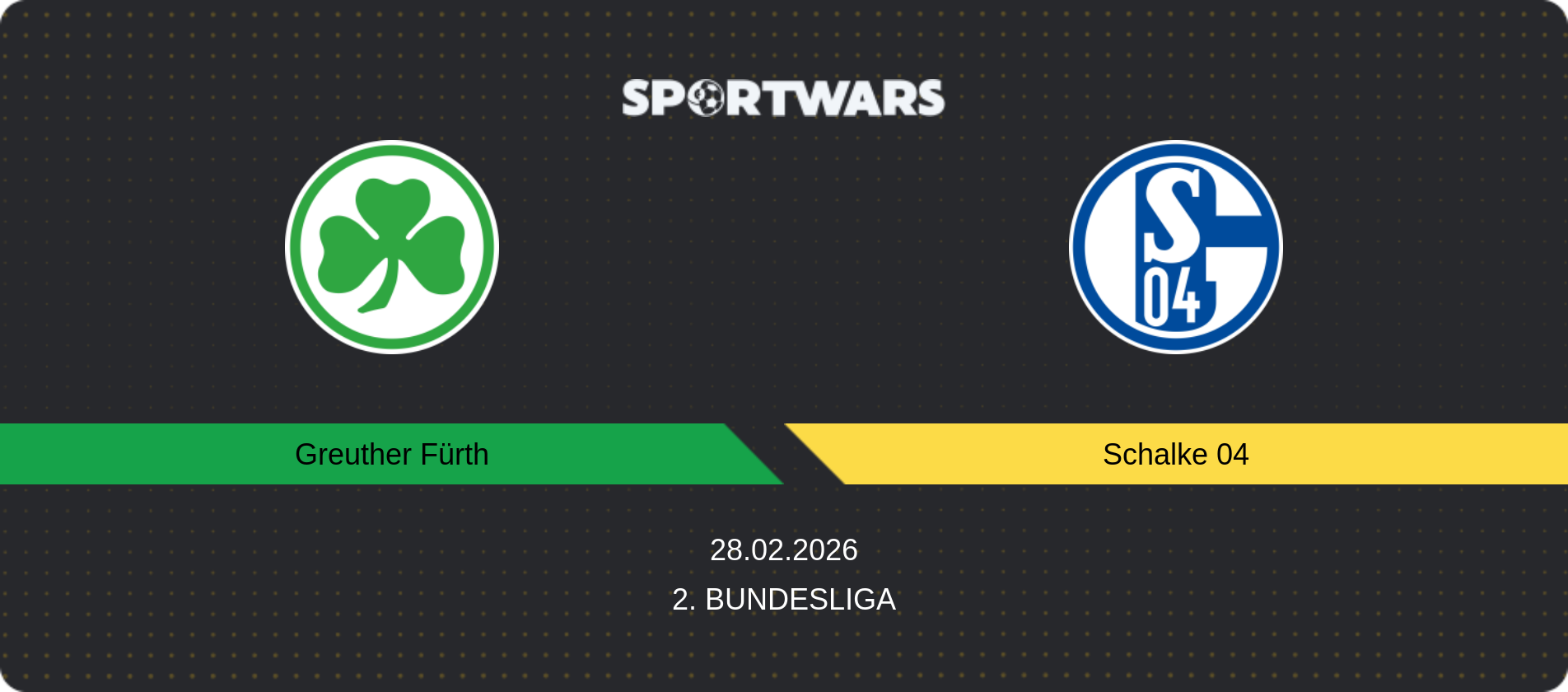 Match prediction Greuther Fürth — Schalke 04, 2. Bundesliga, 28.02.2026