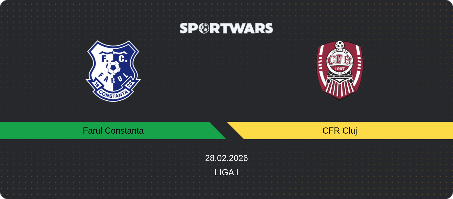Match prediction Farul Constanta — CFR Cluj, Liga I, 28.02.2026