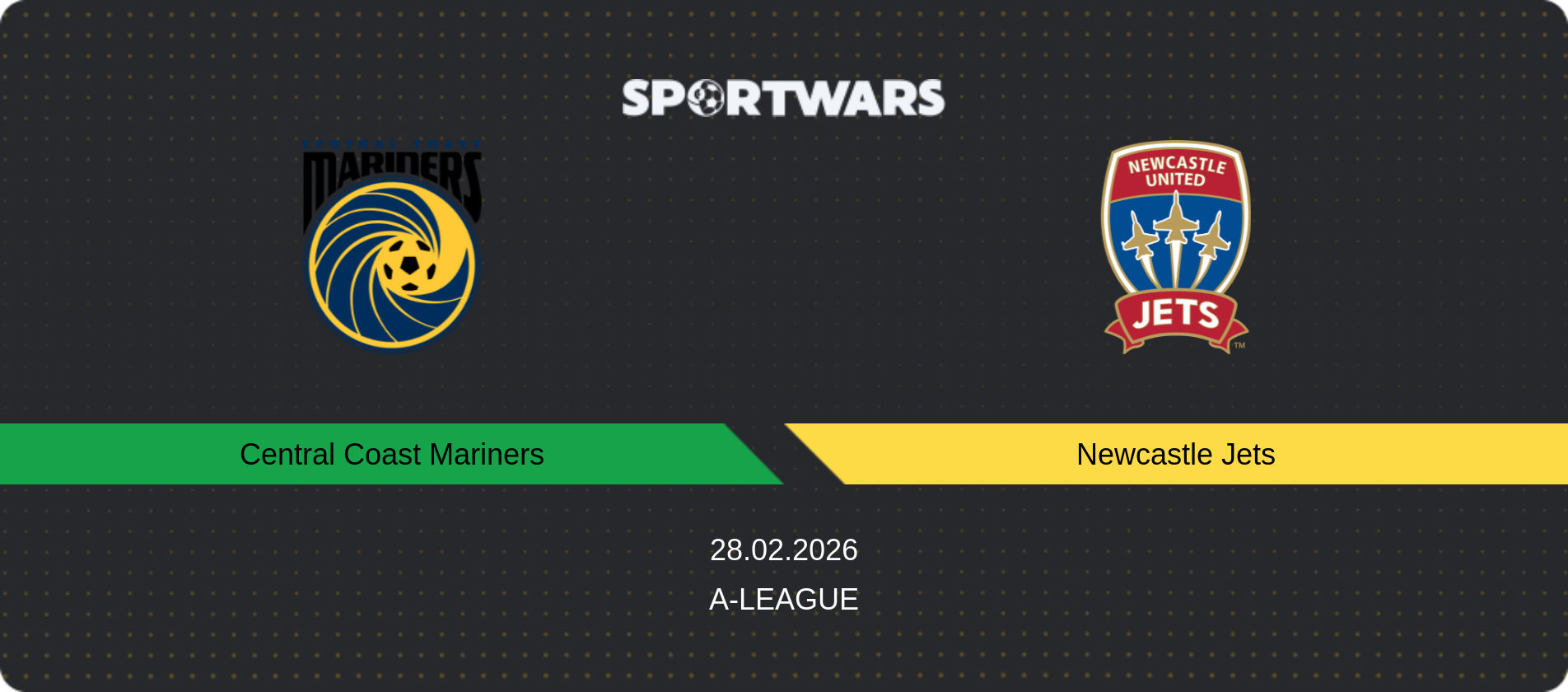 Match prediction Central Coast Mariners — Newcastle Jets, A-League, 28.02.2026