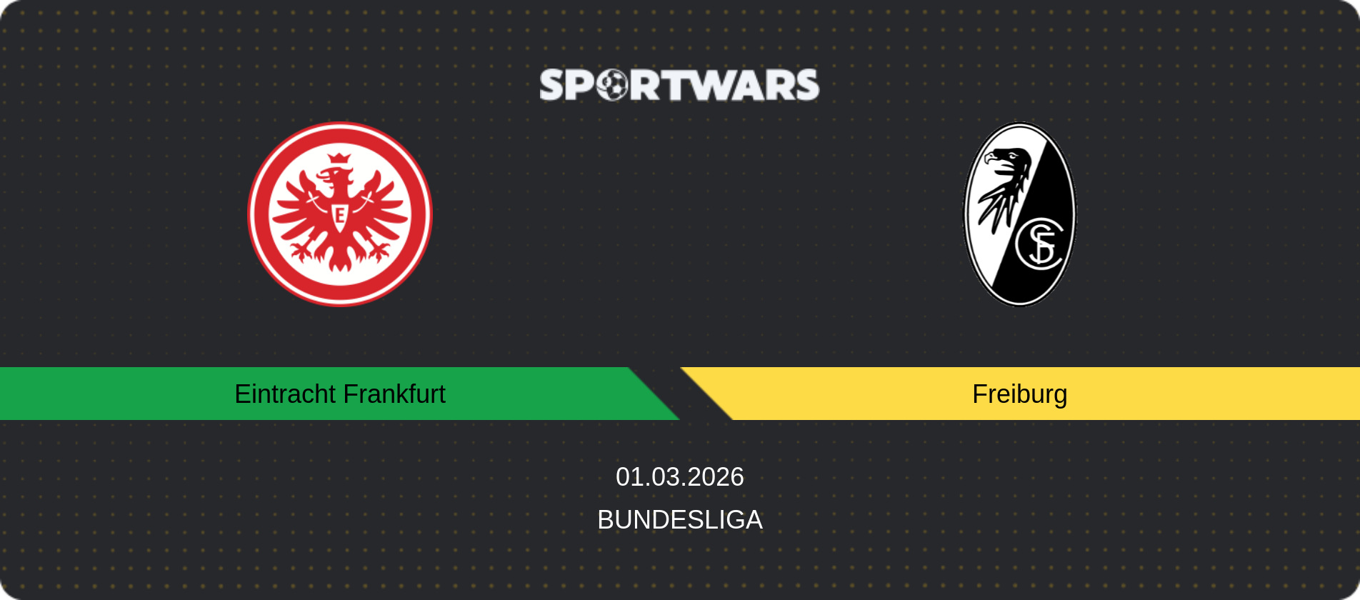 Match prediction Eintracht Frankfurt — Freiburg, Bundesliga, 01.03.2026