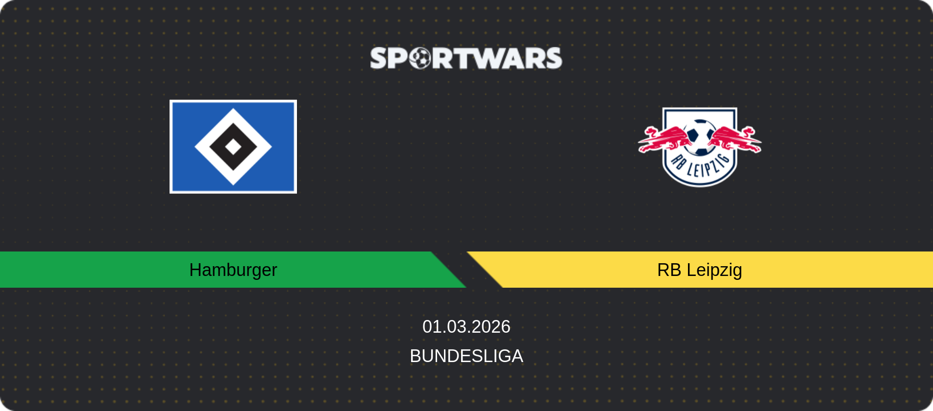Match prediction Hamburger — RB Leipzig, Bundesliga, 01.03.2026