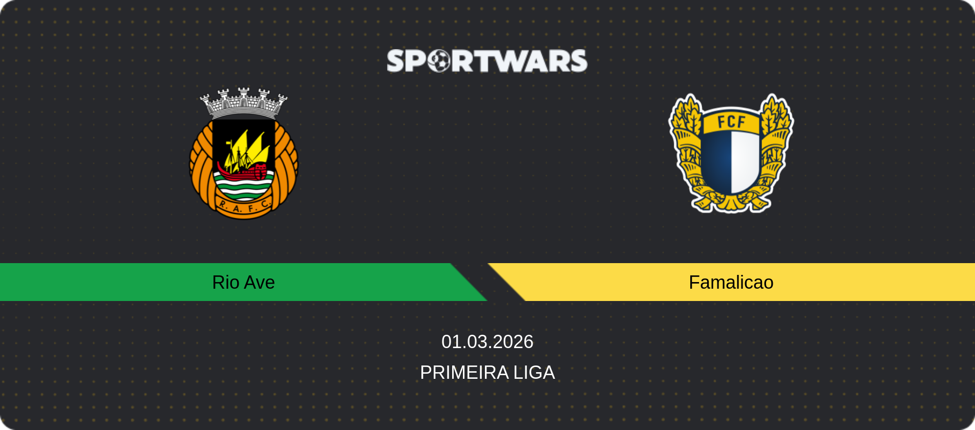 Match prediction Rio Ave — Famalicao, Primeira Liga, 01.03.2026