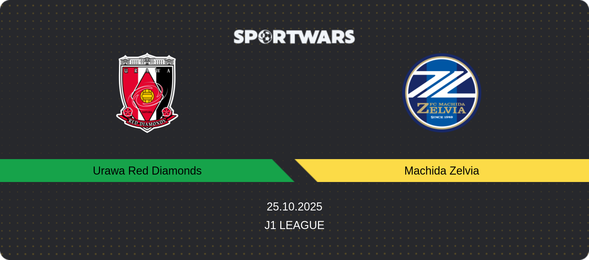 Match prediction Urawa Red Diamonds — Machida Zelvia, J1 League, 25.10.2025