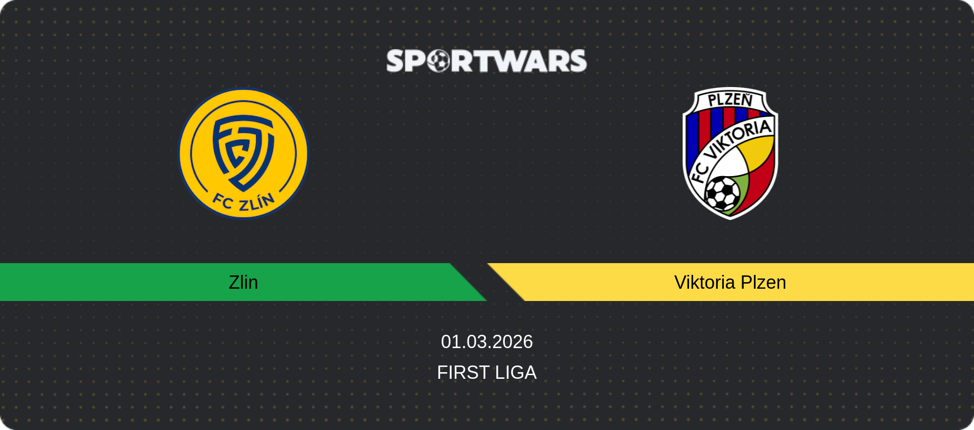 Match prediction Zlin — Viktoria Plzen, First Liga, 01.03.2026