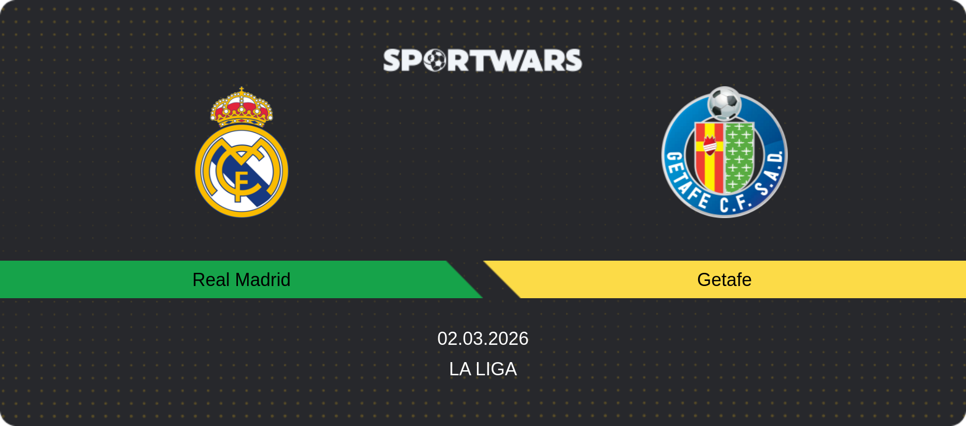 Match prediction Real Madrid — Getafe, La Liga, 02.03.2026
