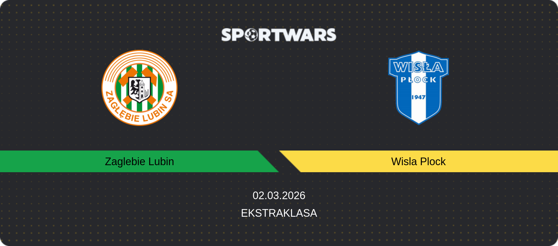 Match prediction Zaglebie Lubin — Wisla Plock, Ekstraklasa, 02.03.2026