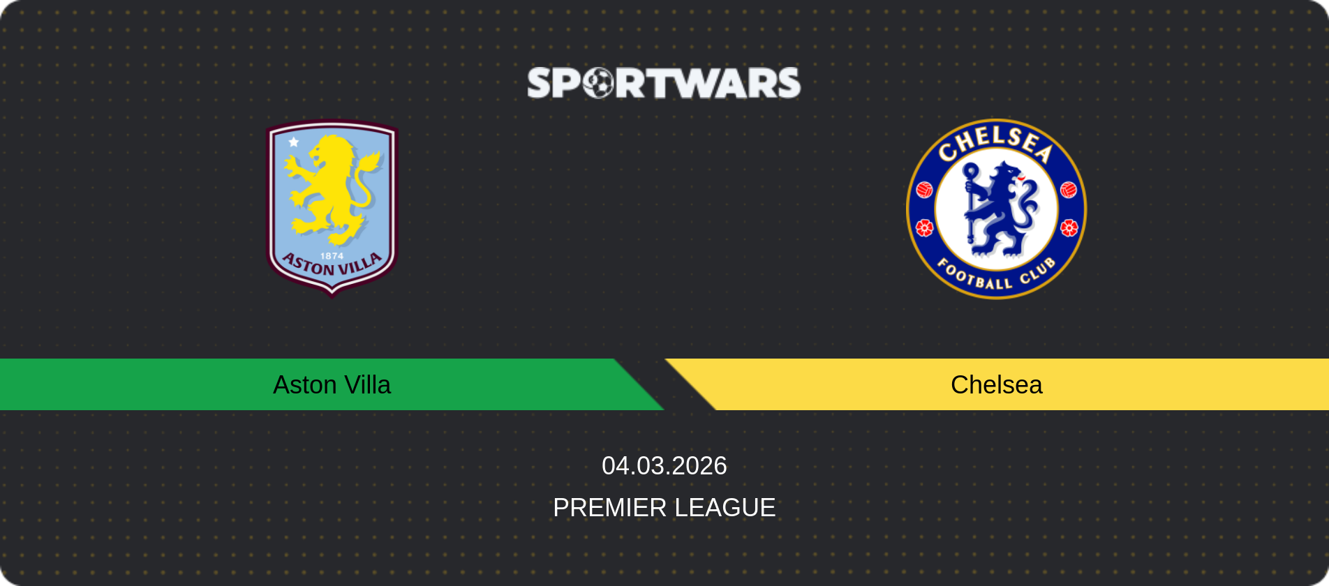 Match prediction Aston Villa — Chelsea, Premier League, 04.03.2026