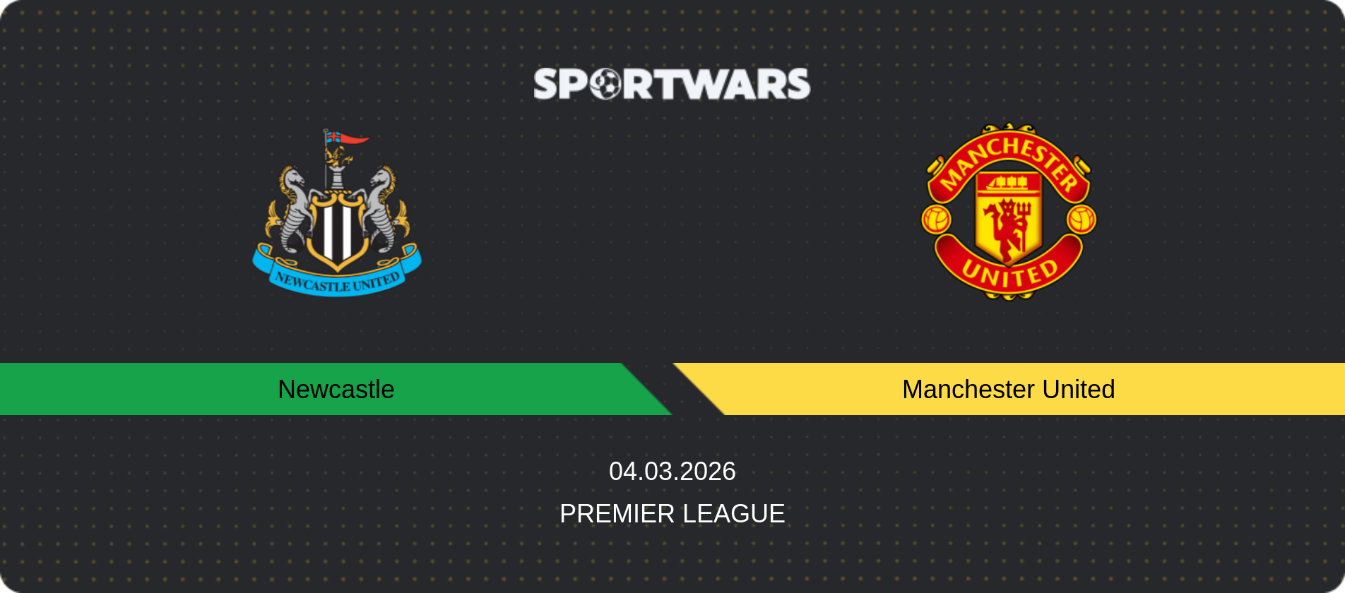 Match prediction Newcastle — Manchester United, Premier League, 04.03.2026