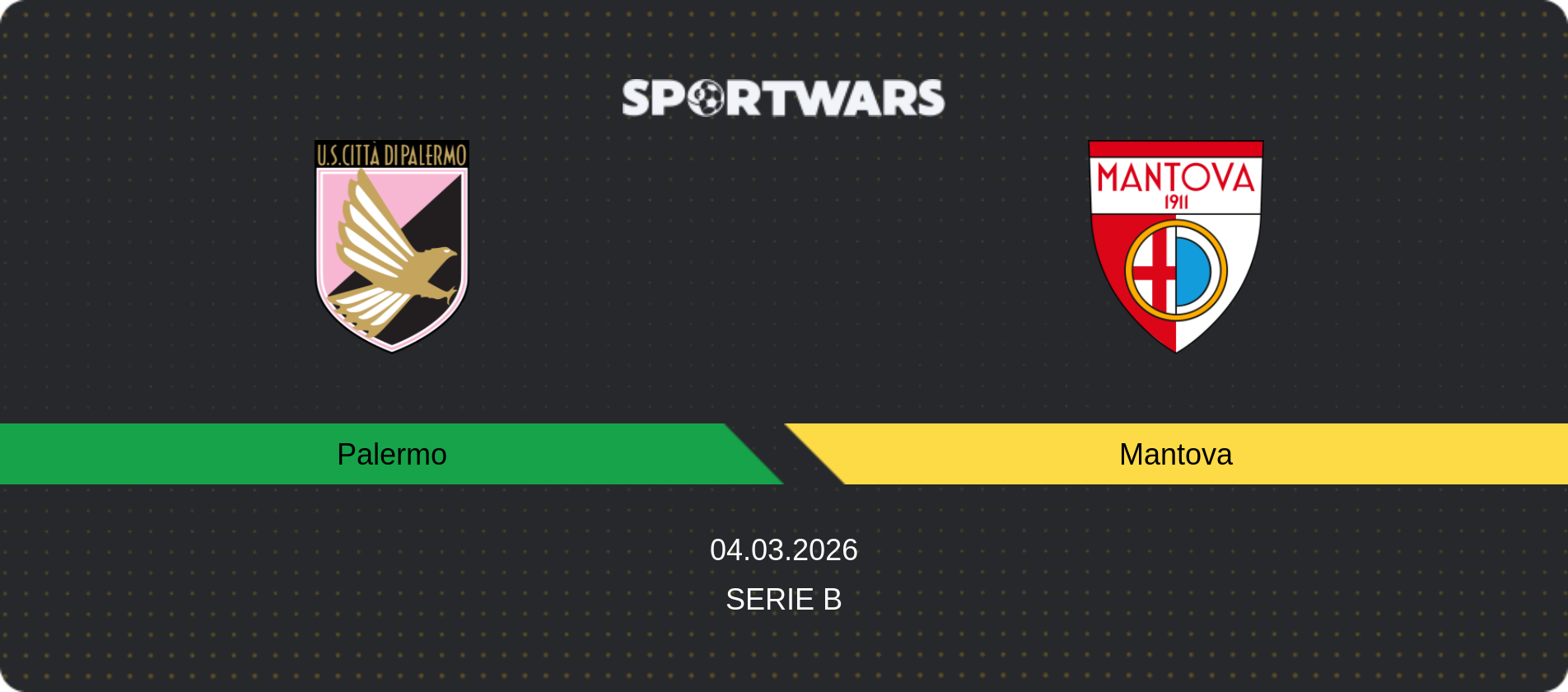 Match prediction Palermo — Mantova, Serie B, 04.03.2026