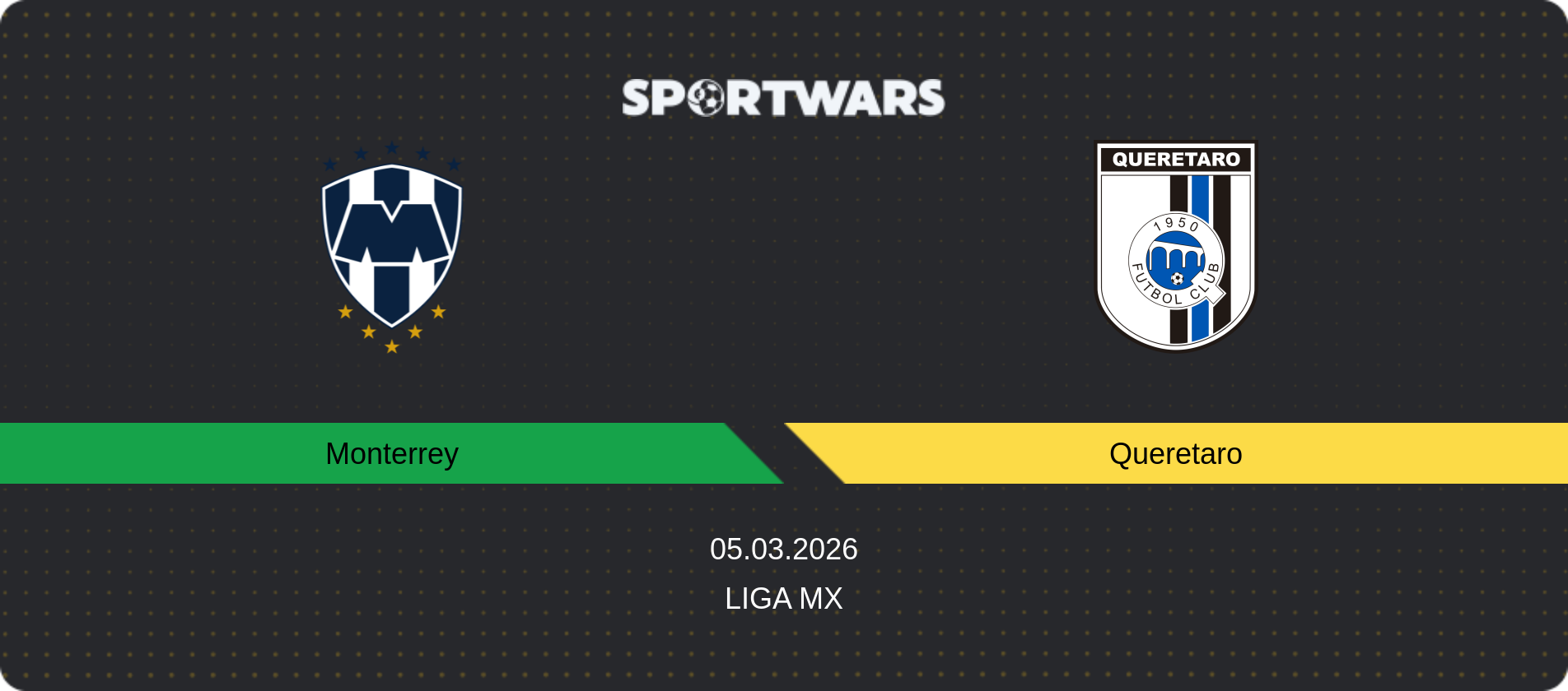 Match prediction Monterrey — Queretaro, Liga MX, 05.03.2026