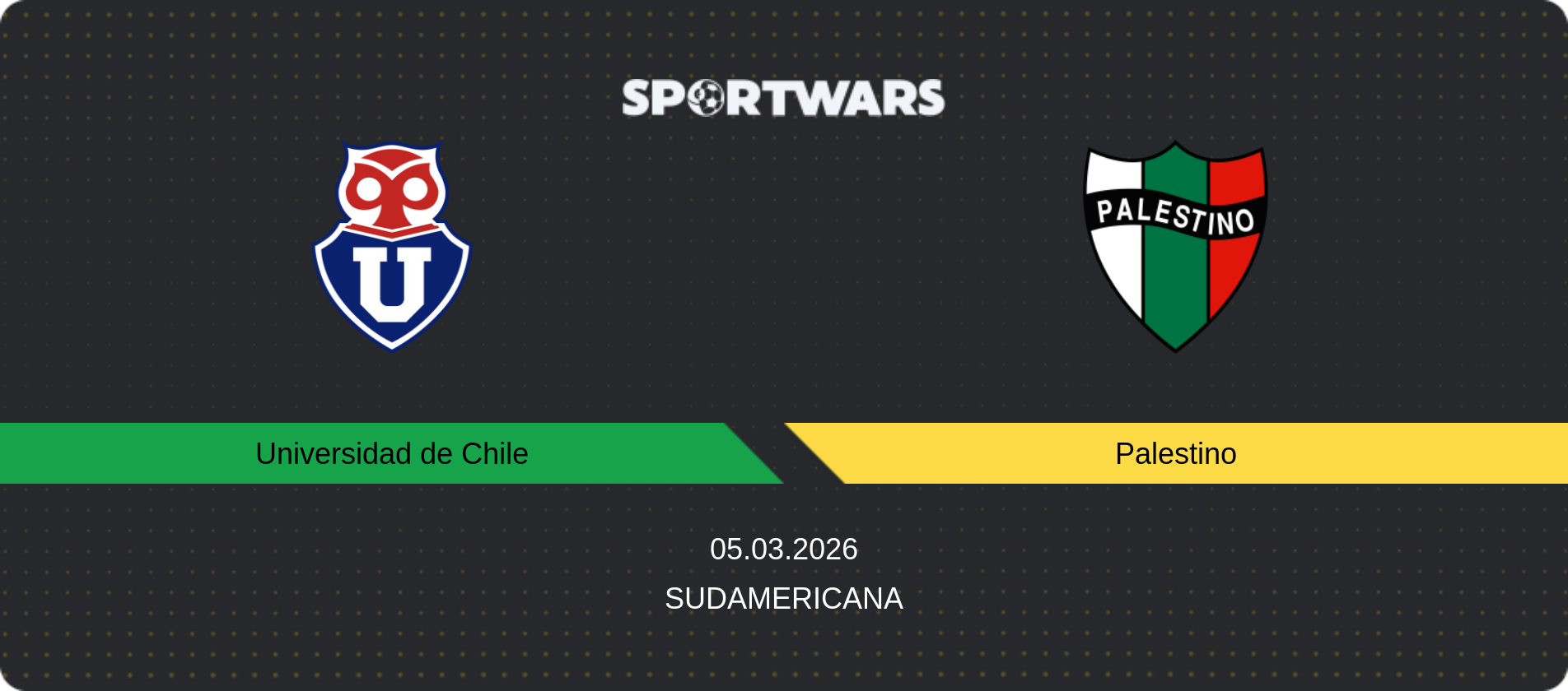 Match prediction Universidad de Chile — Palestino, Sudamericana, 05.03.2026