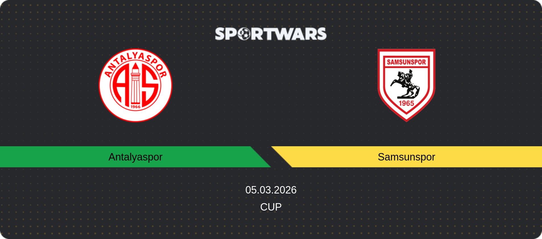 Match prediction Antalyaspor — Samsunspor, Cup, 05.03.2026