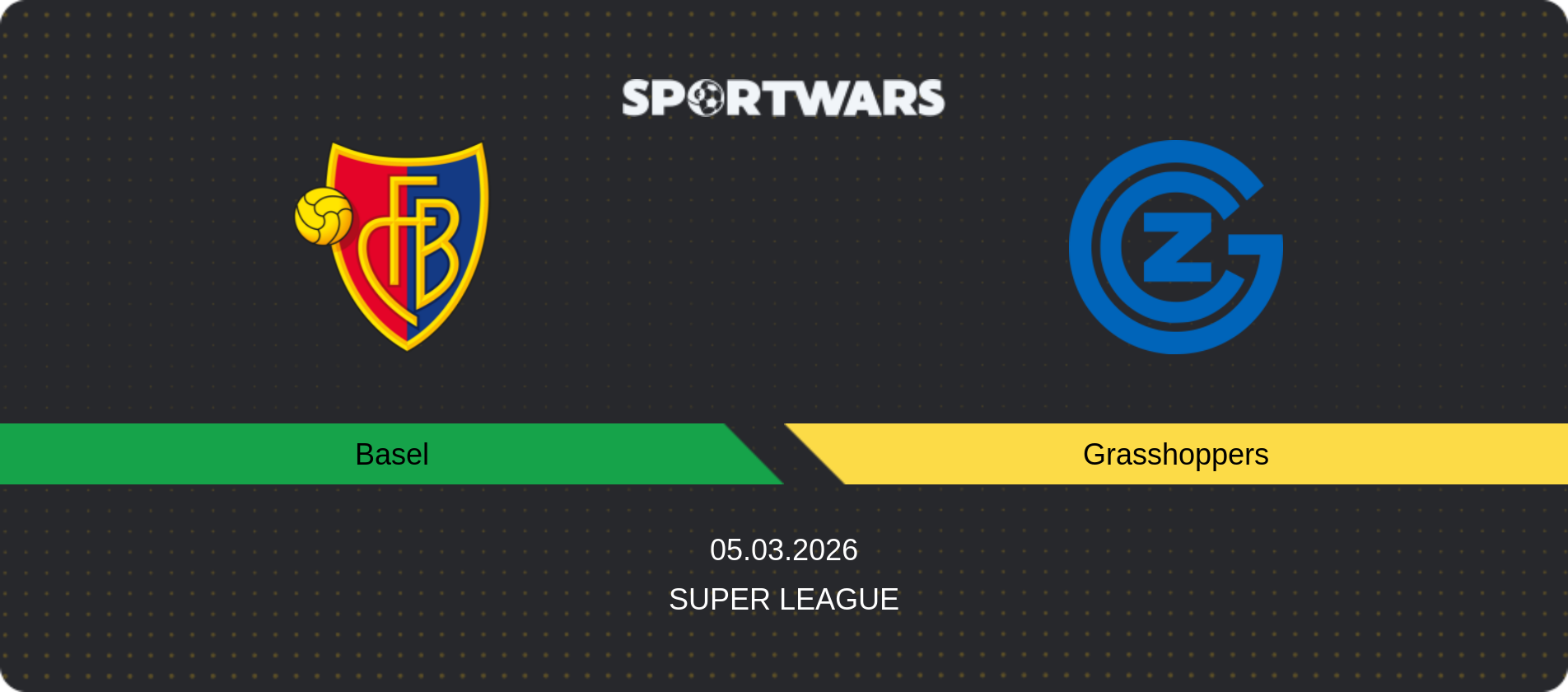 Match prediction Basel — Grasshoppers, Super League, 05.03.2026