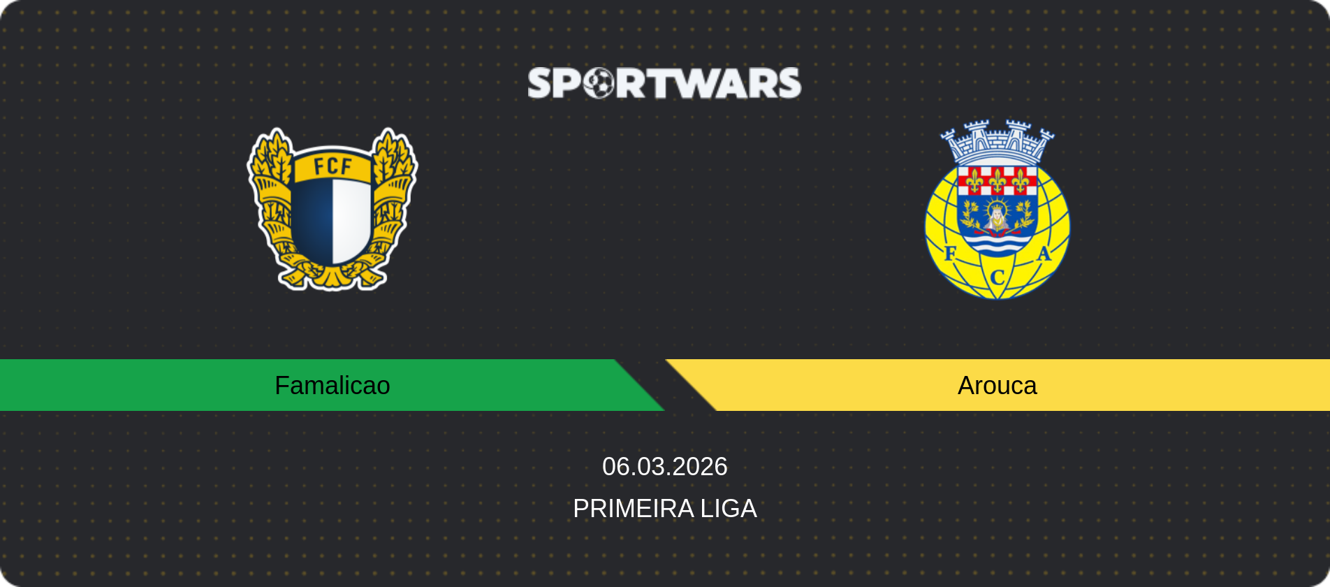 Match prediction Famalicao — Arouca, Primeira Liga, 06.03.2026