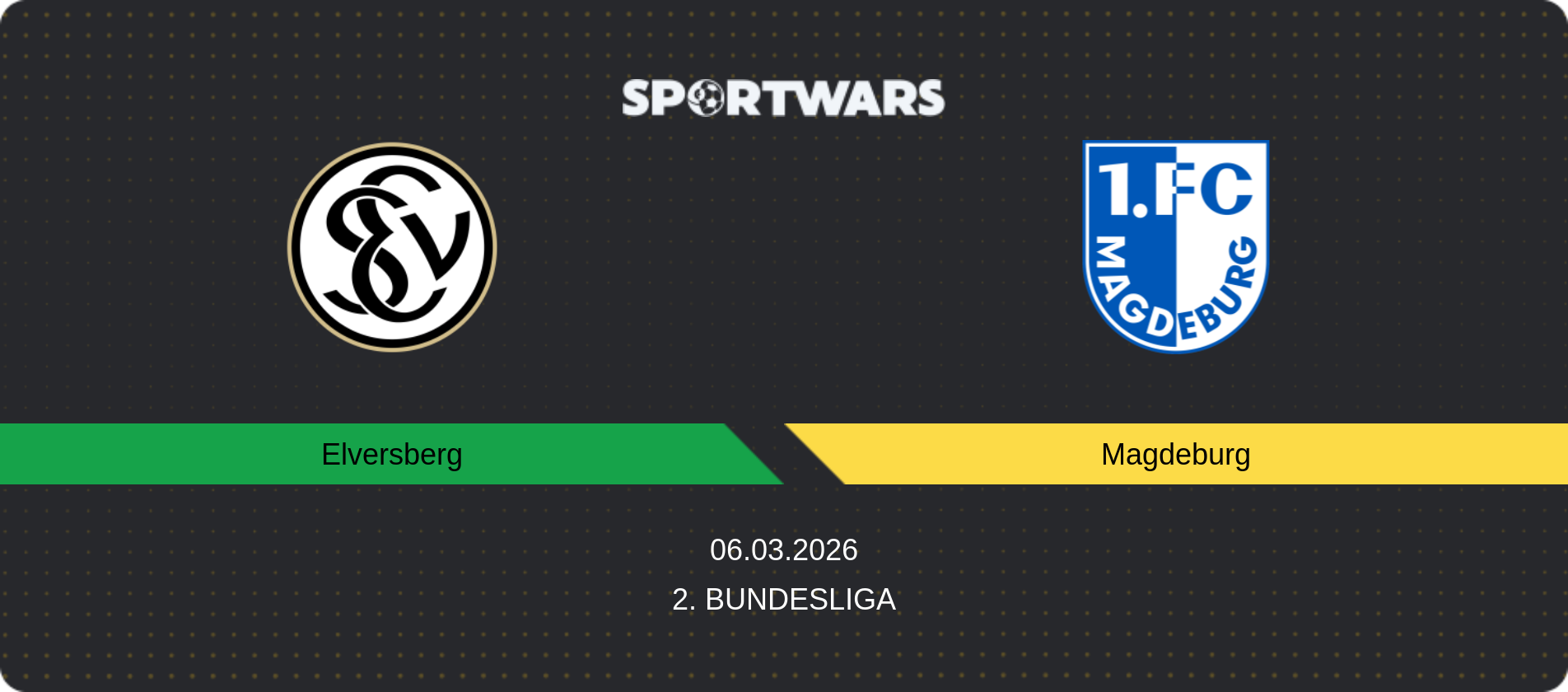 Match prediction Elversberg — Magdeburg, 2. Bundesliga, 06.03.2026