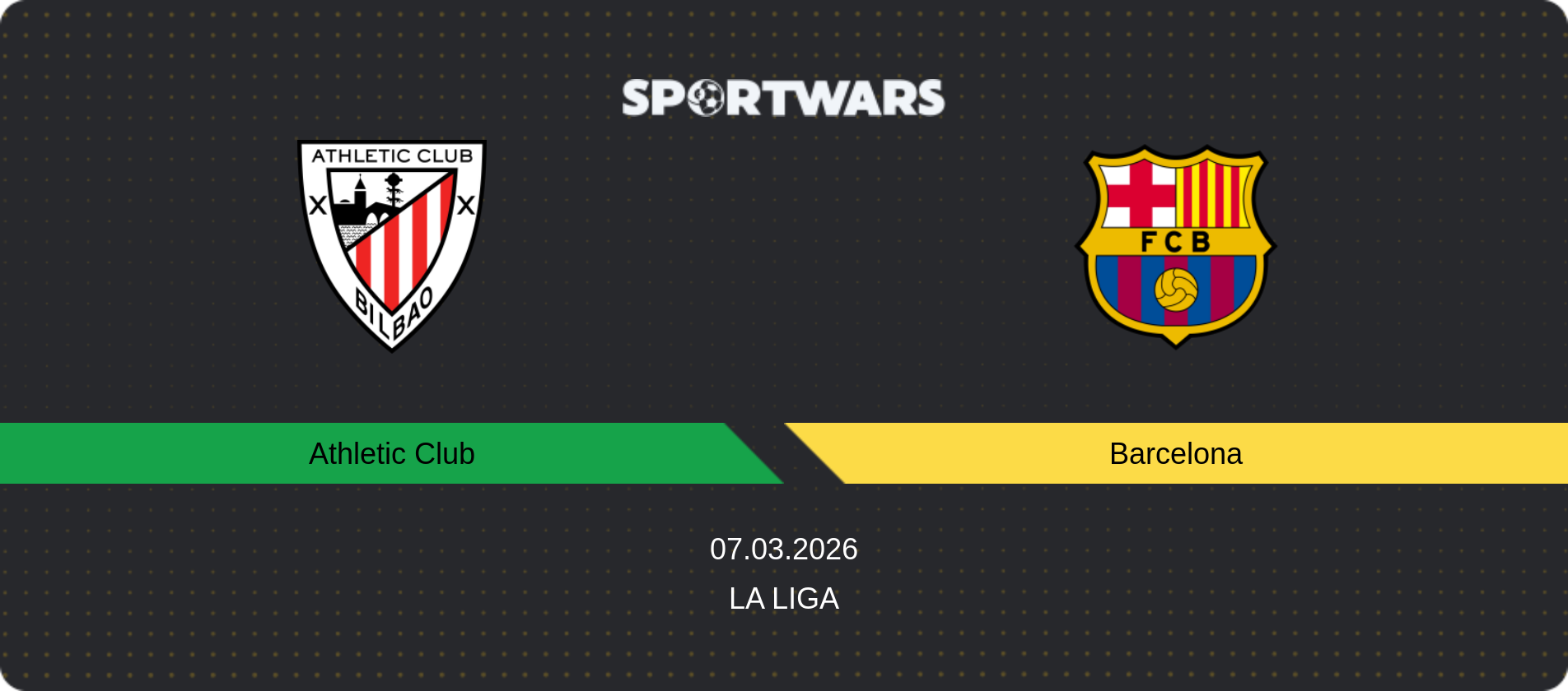 Match prediction Athletic Club — Barcelona, La Liga, 07.03.2026