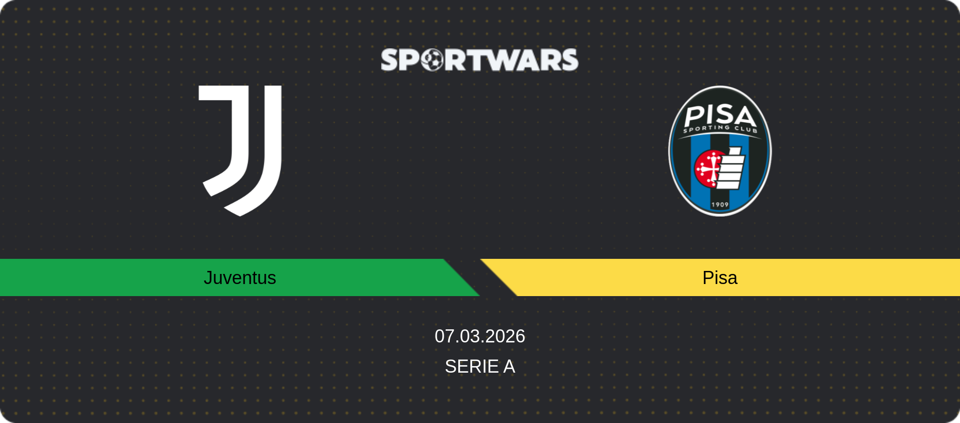 Match prediction Juventus — Pisa, Serie A, 07.03.2026