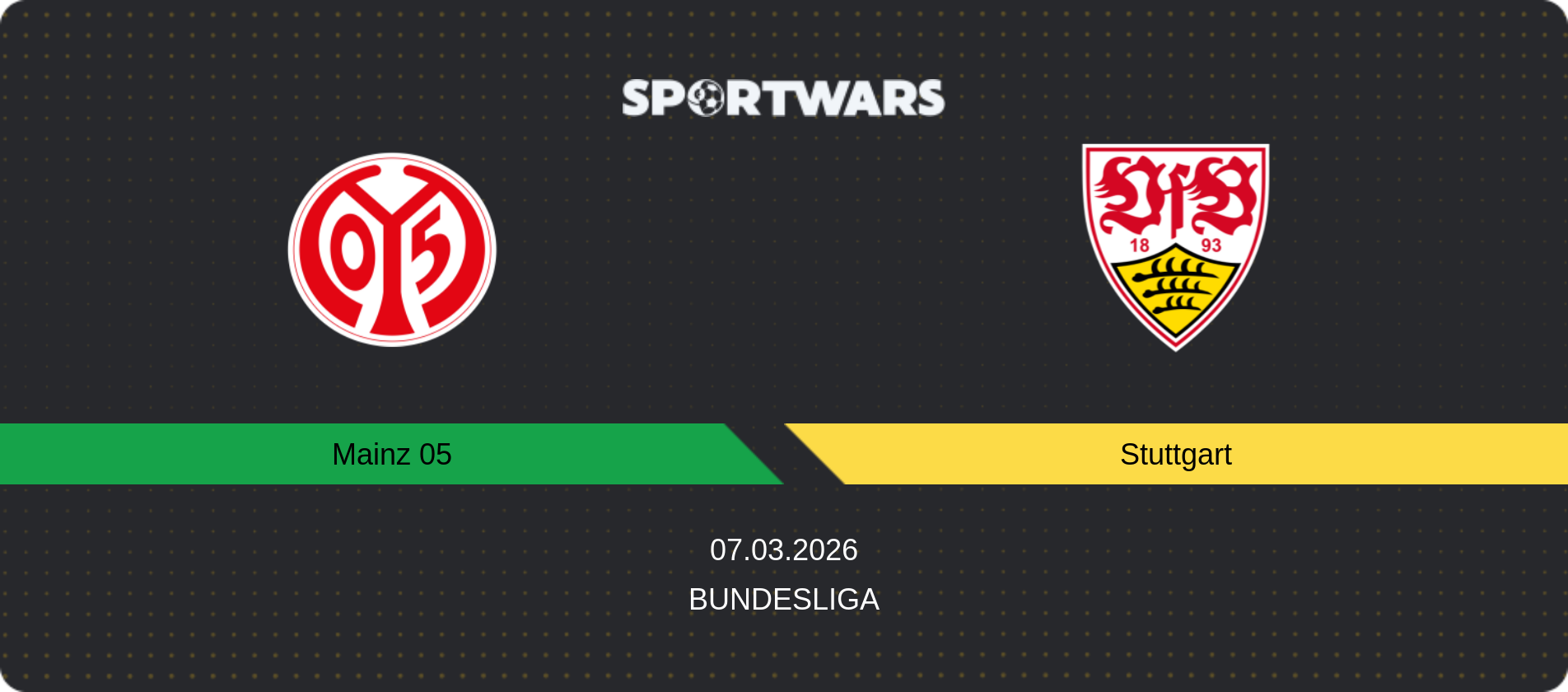 Match prediction Mainz 05 — Stuttgart, Bundesliga, 07.03.2026