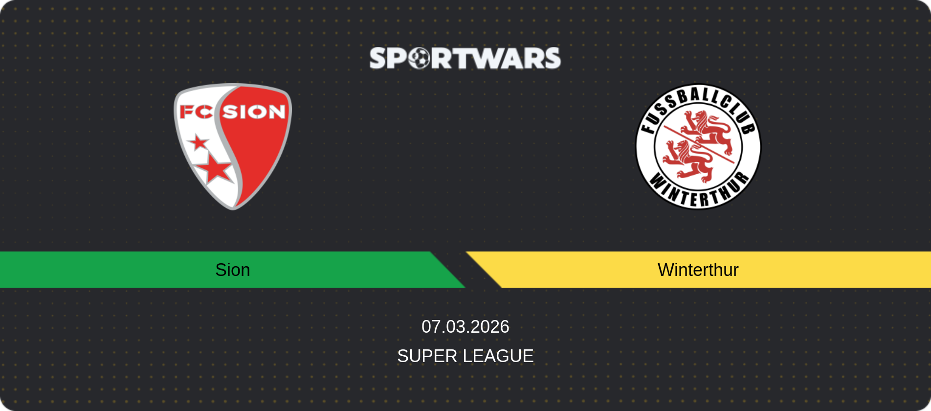 Match prediction Sion — Winterthur, Super League, 07.03.2026
