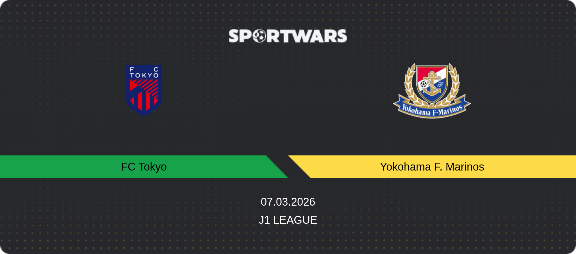 Match prediction FC Tokyo — Yokohama F. Marinos, J1 League, 07.03.2026