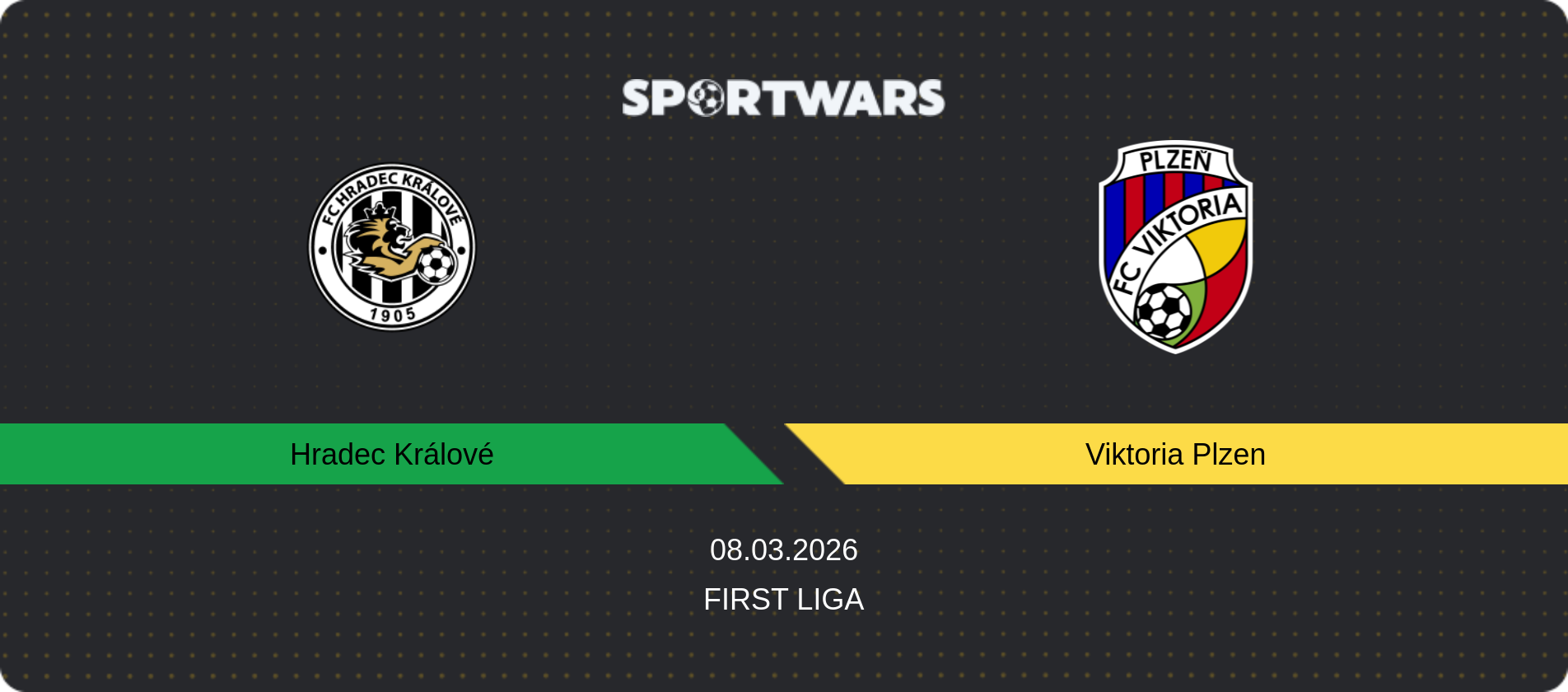 Match prediction Hradec Králové — Viktoria Plzen, First Liga, 08.03.2026