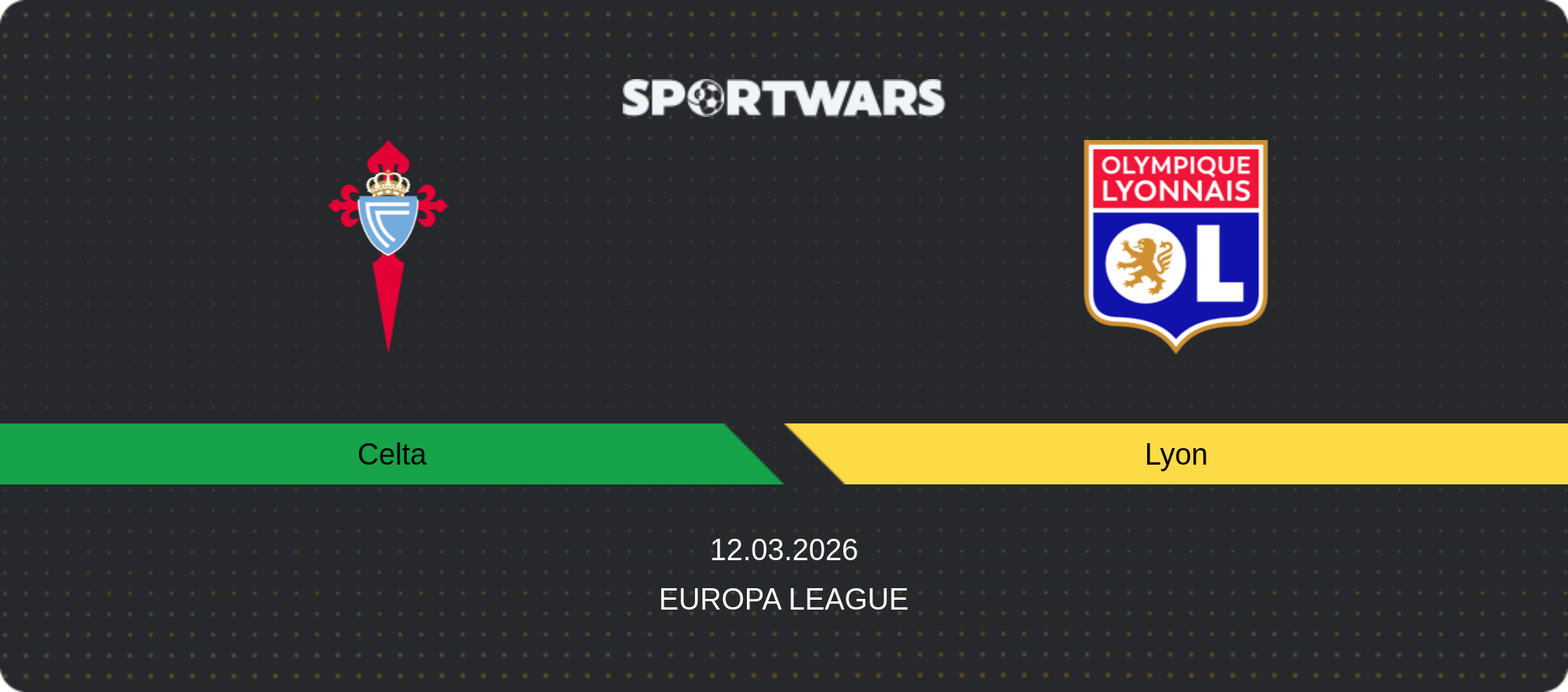Match prediction Celta — Lyon, Europa League, 12.03.2026