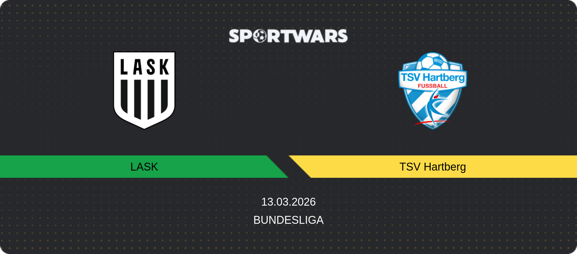 Match prediction LASK — TSV Hartberg, Bundesliga, 13.03.2026