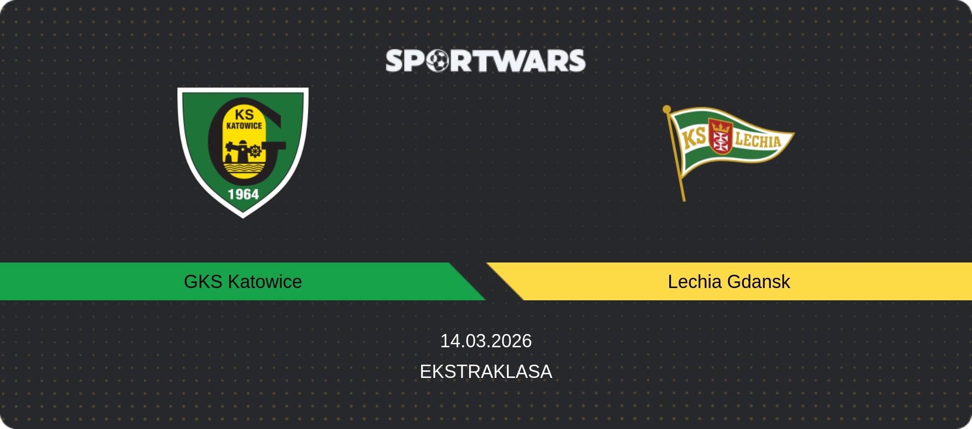 Match prediction GKS Katowice — Lechia Gdansk, Ekstraklasa, 14.03.2026