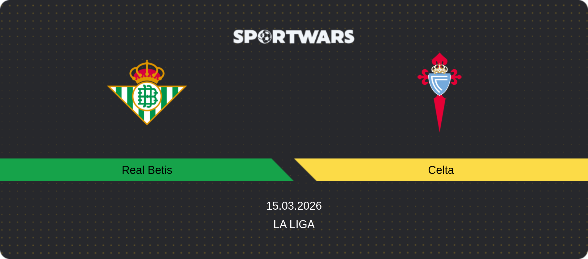 Match prediction Real Betis — Celta, La Liga, 15.03.2026