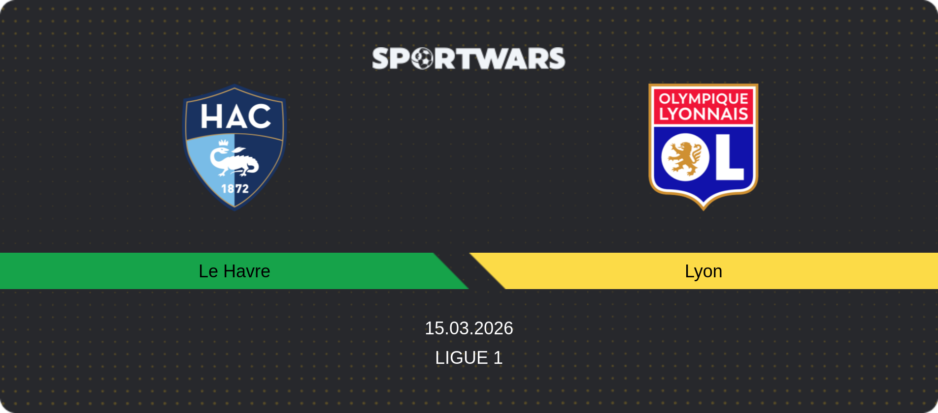 Match prediction Le Havre — Lyon, Ligue 1, 15.03.2026